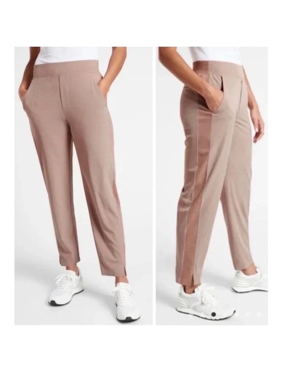 Athleta Pants - Athleta Brooklyn Textured Ankle Pant Latte size 22  nwt